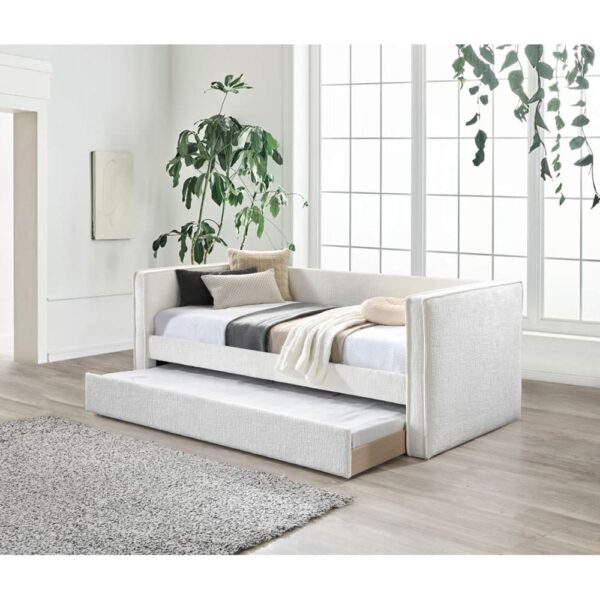 CALMO ΚΑΝΑΠΕΣ ΚΡΕΒΑΤΙ (ΓΙΑ ΣΤΡΩΜΑ 90x190cm) CREAM 222x99x84.2 09-2035 - Image 2