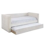 CALMO ΚΑΝΑΠΕΣ ΚΡΕΒΑΤΙ (ΓΙΑ ΣΤΡΩΜΑ 90x190cm) CREAM 222x99x84.2 09-2035 - Image 4