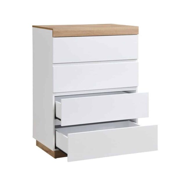 CASA ΣΥΡΤΑΡΙΕΡΑ 4ΣΥΡΤΑΡΙΑ ΛΕΥΚΟ ΦΥΣΙΚΟ 80x50x110 09-2050 - Image 2