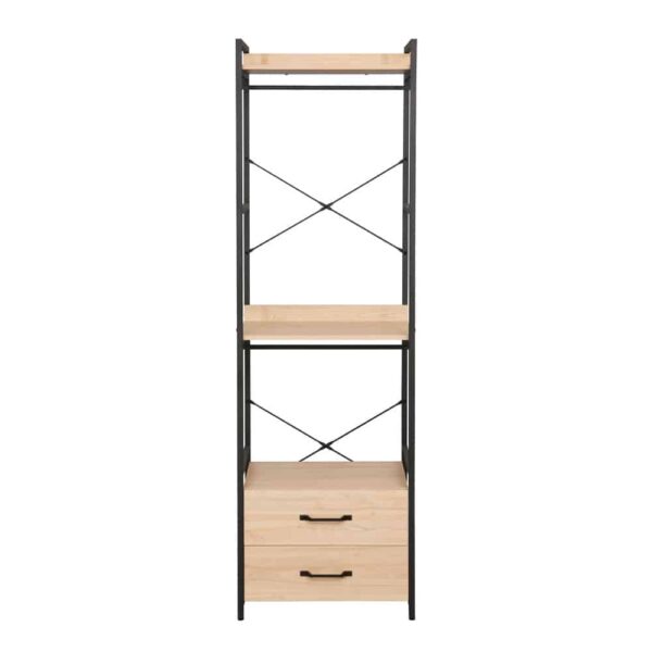 XENIA ΝΤΟΥΛΑΠΑ ΦΥΣΙΚΟ ΜΑΥΡΟ 60x40x200 18-0019 - Image 3