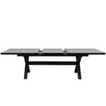 SORPRESA ΤΡΑΠΕΖΙ ΕΠΕΚΤΕΙΝΟΜΕΝΟ-Η TERRAZZO ΓΚΡΙ ΣΚΟΥΡΟ 202x101x77 22-0292 - Image 4