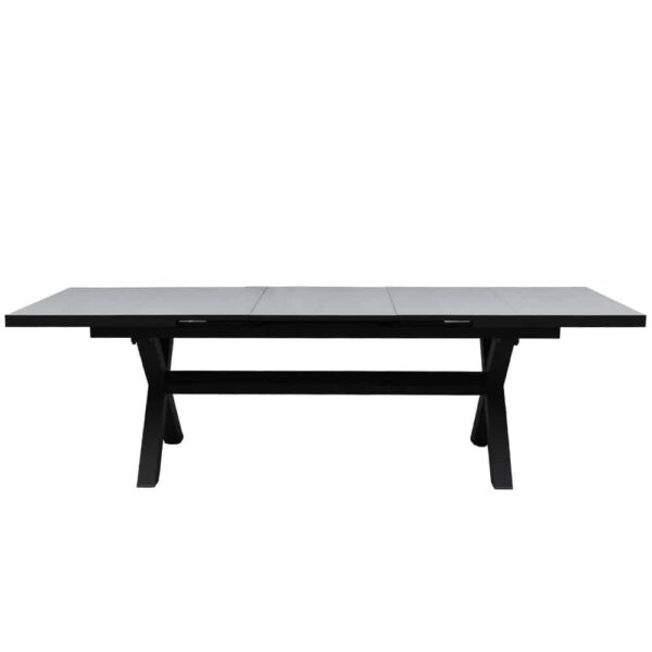 SORPRESA ΤΡΑΠΕΖΙ ΕΠΕΚΤΕΙΝΟΜΕΝΟ-Η TERRAZZO ΓΚΡΙ ΣΚΟΥΡΟ 202x101x77 22-0292 - Image 5