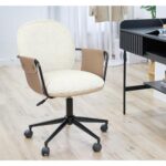 POST ΚΑΡΕΚΛΑ ΓΡΑΦΕΙΟΥ BEIGE ΚΑΦΕ 55x59x93 25-0738 - Image 2