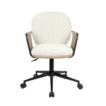 POST ΚΑΡΕΚΛΑ ΓΡΑΦΕΙΟΥ BEIGE ΚΑΦΕ 55x59x93 25-0738 - Image 3