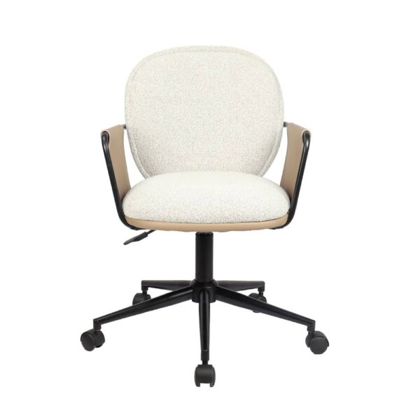 POST ΚΑΡΕΚΛΑ ΓΡΑΦΕΙΟΥ BEIGE ΚΑΦΕ 55x59x93 25-0738 - Image 3