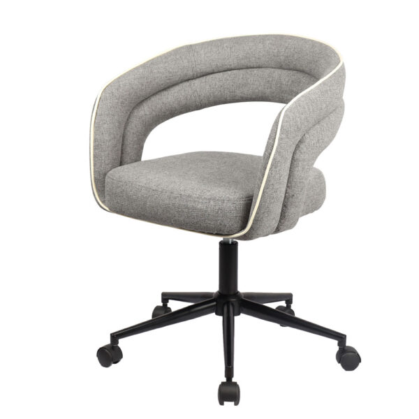 LA LUNA ΚΑΡΕΚΛΑ ΓΡΑΦΕΙΟΥ ΓΚΡΙ 59x56.5x87.5 25-0743 - Image 3