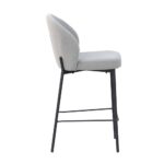 LUNE ΣΚΑΜΠΟ BAR ΓΚΡΙ 48x53.5x95.5 26-0059 - Image 2