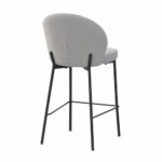 LUNE ΣΚΑΜΠΟ BAR ΓΚΡΙ 48x53.5x95.5 26-0059 - Image 3