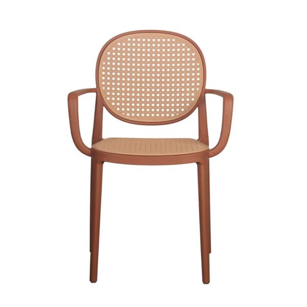 RATTI/P ΚΑΡΕΚΛΑ TERRACOTTA ΦΥΣΙΚΟ 57x51x84 27-0221 - Image 4