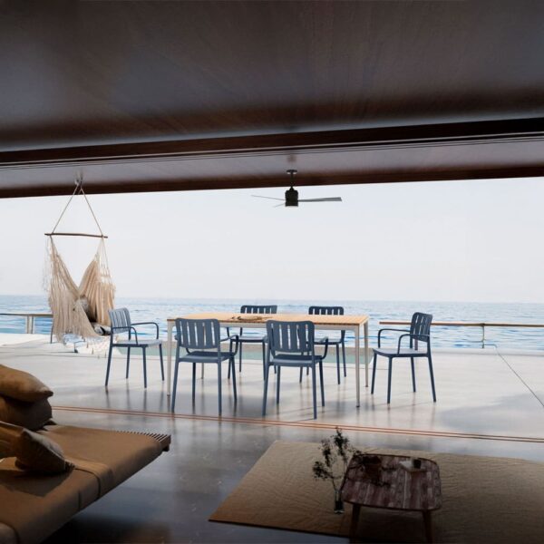 MILANO ΚΑΡΕΚΛΑ ΜΠΛΕ 53x58x81.5 27-0247 - Image 2