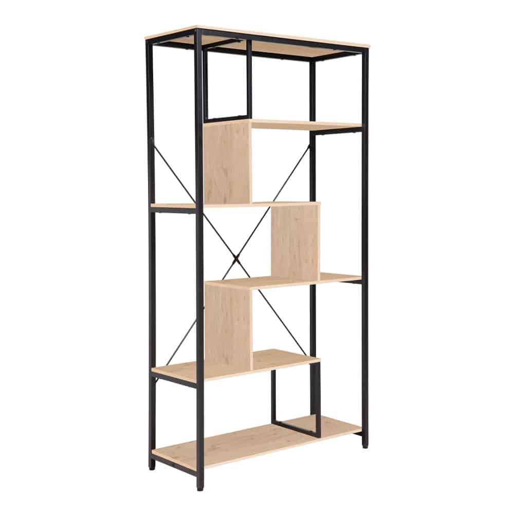 28-0301-e0W30-first-_1 QUICK ΒΙΒΛΙΟΘΗΚΗ ΦΥΣΙΚΟ ΜΑΥΡΟ 85x35x163 28-0301 - Image 1