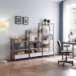 TRILOGY ΒΙΒΛΙΟΘΗΚΗ ΦΥΣΙΚΟ ΜΑΥΡΟ 70x30x125 28-0309 - Image 2