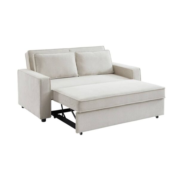 CUBO ΚΑΝΑΠΕΣ ΚΡΕΒΑΤΙ 3ΘΕΣΙΟΣ OFF WHITE 172x90x89 70-0354 - Image 3