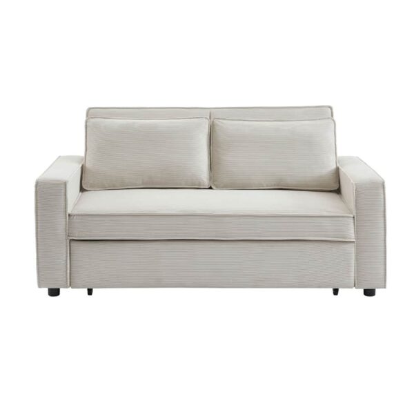 CUBO ΚΑΝΑΠΕΣ ΚΡΕΒΑΤΙ 3ΘΕΣΙΟΣ OFF WHITE 172x90x89 70-0354 - Image 4