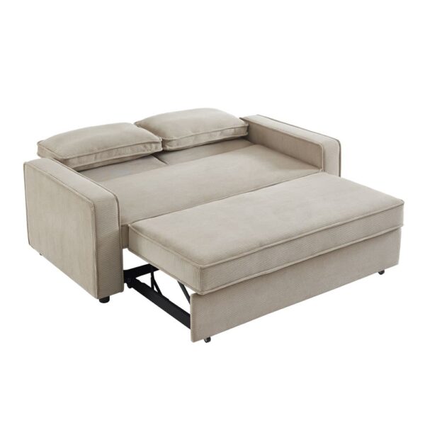 CUBO ΚΑΝΑΠΕΣ ΚΡΕΒΑΤΙ 3ΘΕΣΙΟΣ LATTE 172x90x89 70-0355 - Image 2