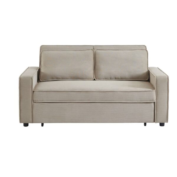 CUBO ΚΑΝΑΠΕΣ ΚΡΕΒΑΤΙ 3ΘΕΣΙΟΣ LATTE 172x90x89 70-0355 - Image 4