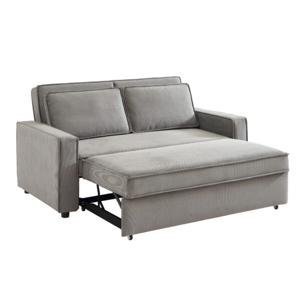 CUBO ΚΑΝΑΠΕΣ ΚΡΕΒΑΤΙ 3ΘΕΣΙΟΣ ΓΚΡΙ 172x90x89 70-0356 - Image 3