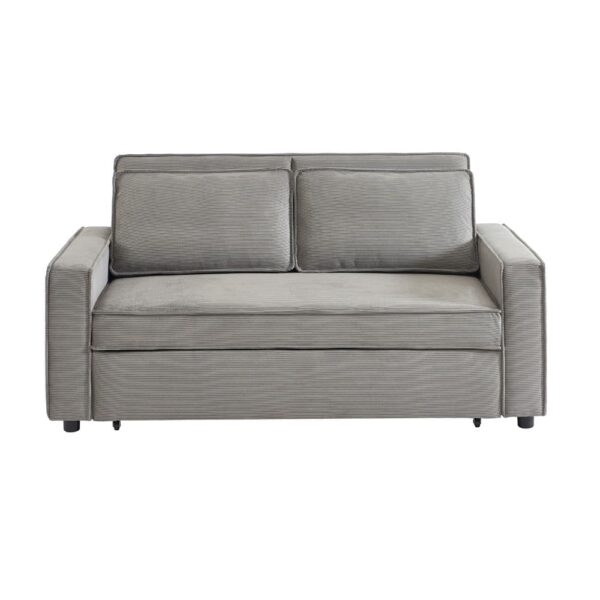 CUBO ΚΑΝΑΠΕΣ ΚΡΕΒΑΤΙ 3ΘΕΣΙΟΣ ΓΚΡΙ 172x90x89 70-0356 - Image 4