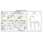 VISTA Καρέκλα Τραπεζαρίας- Κουζίνας, Απόχρωση Natural Oak Pu Σκούρο Γκρι 49x52x87cm - Image 3