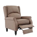 SIMPLE Relax Πολυθρόνα Μπερζέρα Σαλονιού, Καθιστικού, Ύφασμα Απόχρωση Antique Καφέ 72x84x97cm - Image 5