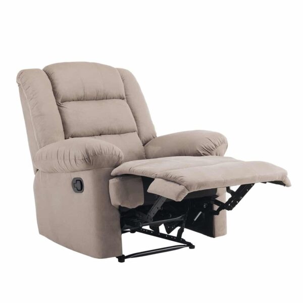 JULIA Πολυθρόνα Relax Σαλονιού - Καθιστικού, Ύφασμα Cappuccino 93x90x100cm - Image 3