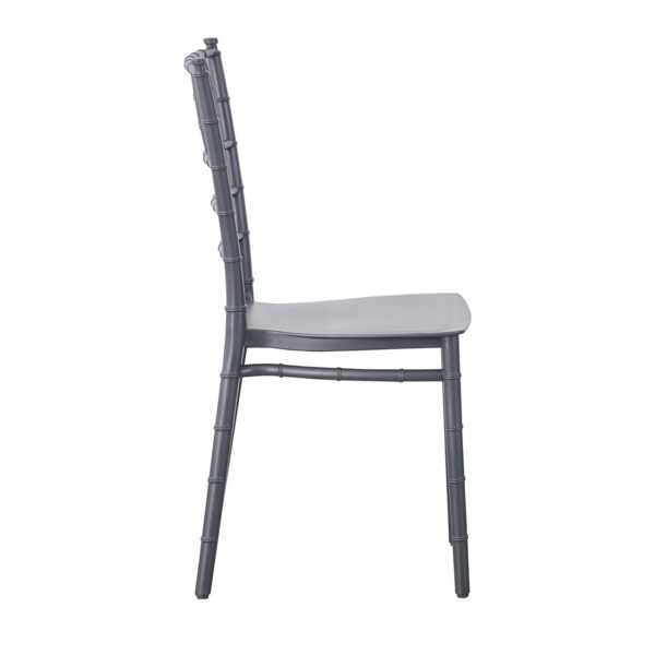 ILONA PP Καρέκλα Εστίασης - Catering Στοιβαζόμενη PP Ανθρακί 40x47x89cm - Image 3
