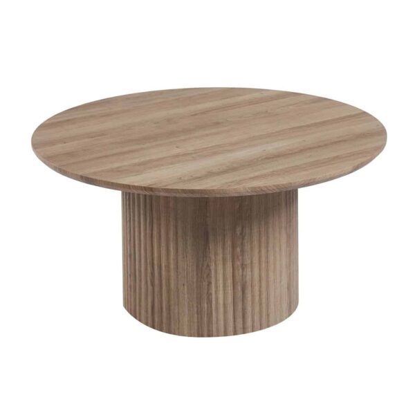 DIAZ Set-2 Τραπεζάκια Σαλονιού-Καθιστικού, ΜDF Απόχρωση Sonoma Φ.50 H.45cm + Φ.80 H.40cm - Image 4