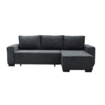 LONDON Καναπές - Κρεβάτι Αριστερή Γωνία, Ύφασμα Ανθρακί Sofa:271x158x90 Bed:137x227cm - Image 3