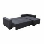 LONDON Καναπές - Κρεβάτι Αριστερή Γωνία, Ύφασμα Ανθρακί Sofa:271x158x90 Bed:137x227cm - Image 4