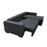 LONDON Καναπές - Κρεβάτι Αριστερή Γωνία, Ύφασμα Ανθρακί Sofa:271x158x90 Bed:137x227cm - Image 5