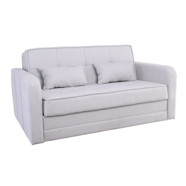 CAMAL Καναπές – Κρεβάτι με Αποθηκευτικό Χώρο, 2Θέσιος Ύφασμα Γκρι Ανοιχτό Sofa:171x115x90 Bed:144x195cm - Image 2