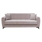 JEROM Καναπές – Κρεβάτι με Αποθηκευτικό Χώρο, 3Θέσιος Ύφασμα Cappuccino Sofa:210x85x83cm Bed:105x180cm - Image 3