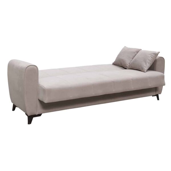 JEROM Καναπές – Κρεβάτι με Αποθηκευτικό Χώρο, 3Θέσιος Ύφασμα Cappuccino Sofa:210x85x83cm Bed:105x180cm - Image 5