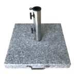 ΒΑΣΗ ομπρέλας τετράγωνη Γρανίτης/Inox #304 (40Kg) 45x45 H.7,5/37cm
