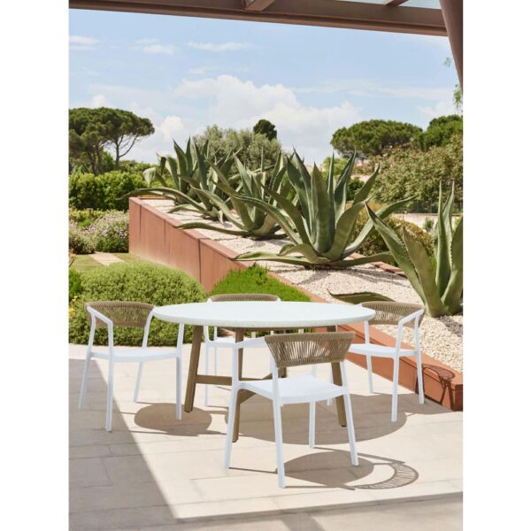 MOSAIC ΤΡΑΠΕΖΙ ΦΥΣΙΚΟ 150x150x76 22-0150 - Image 2