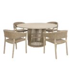 SUMATRA ΤΡΑΠΕΖΙ ΦΥΣΙΚΟ 150x150x76 22-0243 - Image 3