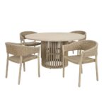 SUMATRA ΤΡΑΠΕΖΙ ΦΥΣΙΚΟ 150x150x76 22-0243 - Image 4