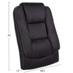 ΑΝΤΑΛΛΑΚΤΙΚΗ ΠΛΑΤΗ ΓΙΑ ΚΑΡΕΚΛΑ ΓΡΑΦΕΙΟΥ HM1091.01 ΜΑΥΡΟ PU 48,5x12x70Υεκ. - Image 2