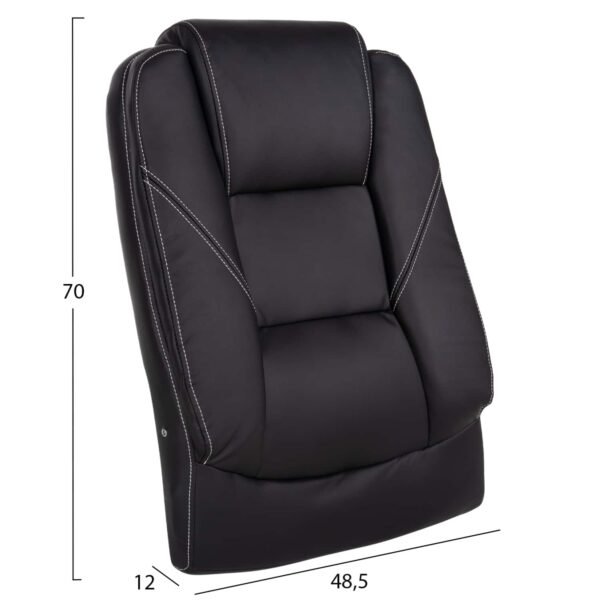 ΑΝΤΑΛΛΑΚΤΙΚΗ ΠΛΑΤΗ ΓΙΑ ΚΑΡΕΚΛΑ ΓΡΑΦΕΙΟΥ HM1091.01 ΜΑΥΡΟ PU 48,5x12x70Υεκ. - Image 2