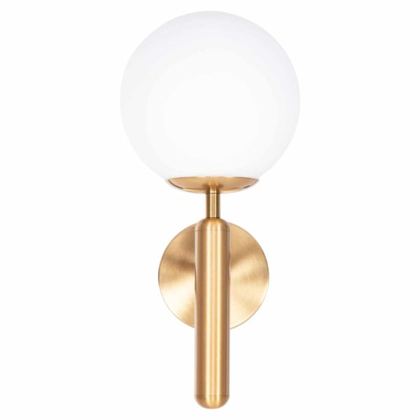 ΑΠΛΙΚΑ ΤΟΙΧΟΥ HOMY HM4470 ΜΕΤΑΛΛΙΚΗ ΒΑΣΗ ΧΡΥΣΗ-ΓΥΑΛΙ [Ε27] 14x21x33Υεκ. - Image 4