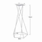 ΒΑΣΗ ΣΤΑΝΤ TS968 ΛΕΥΚΟ 52x49,5x102,5 εκ. - Image 2