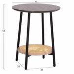 ΒΟΗΘΗΤΙΚΟ ΤΡΑΠΕΖAKI SEWELL HM18034 MDF ΣΕ ZEBRANO-ΜΕΤΑΛΛΙΚΑ ΠΟΔΙΑ-WICKER Φ45x55Υεκ - Image 2