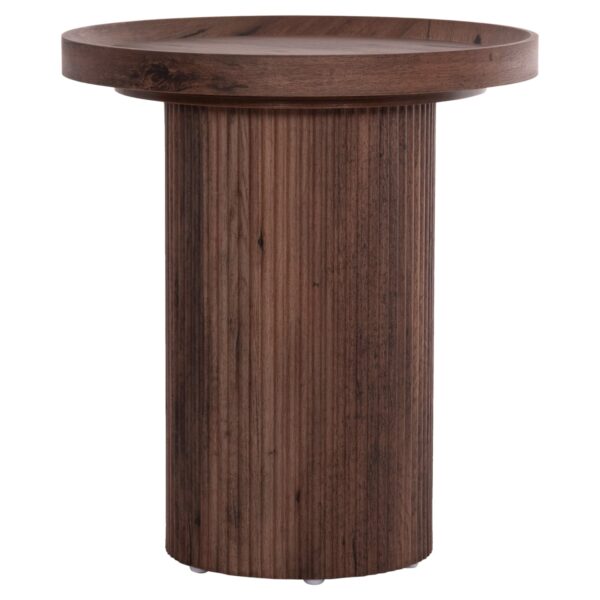 ΒΟΗΘΗΤΙΚΟ ΤΡΑΠΕΖΙ MARGON HM18027 MDF ΣΕ ΣΚΟΥΡΟ ΚΑΦΕ ΞΥΛΟΥ Φ45x50,5Υεκ. - Image 4