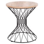 ΒΟΗΘΗΤΙΚΟ ΤΡΑΠΕΖΙ ΣΑΛΟΝΙΟΥ KEON HM18038.03 MDF TOP ΣΕ ΣΟΝΑΜΑ-ΜΕΤΑΛΛΟ Φ45x50Υεκ.