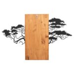 ΔΙΑΚΟΣΜΗΤΙΚΟ ΤΟΙΧΟΥ ΦΙΓΟΥΡΑ ΔΕΝΤΡΟΥ HM4648-ΦΥΛΛΑ ΜΕΤΑΛΛΟΥ-ΞΥΛΟ 90x3(βάθος)x58Υεκ. - Image 4