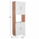 ΕΠΙΠΛΟ ΚΟΥΖΙΝΑΣ/ΝΤΟΥΛΑΠΙ RAD HM18196.04 ΜΕΛΑΜΙΝΗ ΦΥΣΙΚΟ-ΛΕΥΚΟ 55,5x32x165Υεκ. - Image 2