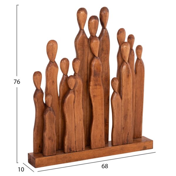 ΕΠΙΤΡΑΠΕΖΙΟ ΔΙΑΚΟΣΜΗΤΙΚΟ PRIMATE HM4415 ΑΠΟ ΞΥΛΟ ΑΛΒΑΣΙΑΣ 68x10x76Υεκ. - Image 2