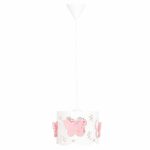 ΦΩΤΙΣΤΙΚΟ ΟΡΟΦΗΣ ΠΑΙΔΙΚΟ LEPTIR HM4705.01 ΜΕΤΑΛΛΙΚΟ ΡΟΖ-ΛΕΥΚΟ Φ23x70Υεκ.