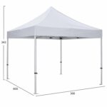 GAZEBO ΕΠΑΓΓΕΛΜΑΤΙΚΟ ΒΑΡΕΩΣ ΤΥΠΟΥ MATTHEW-AL HM6313 ΠΤΥΣΣΟΜΕΝΟ ΑΛΟΥΜΙΝΙΟΥ 3x3x3,4Y - Image 2