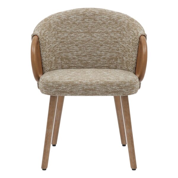 ΚΑΡΕΚΛΑ ΤΡΑΠΕΖΑΡΙΑΣ RIG HM9979.01 WHITE WASH ΞΥΛΟ ΟΞΙΑΣ-ΜΠΕΖ ΥΦΑΣΜΑ 59x58,5x72,5Υεκ. - Image 3